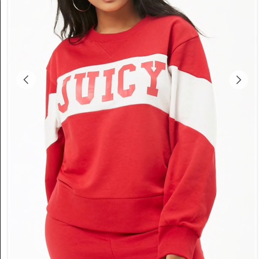 Juicy Couture Colorblock Sweatshirt in Large - Picture 2 of 16